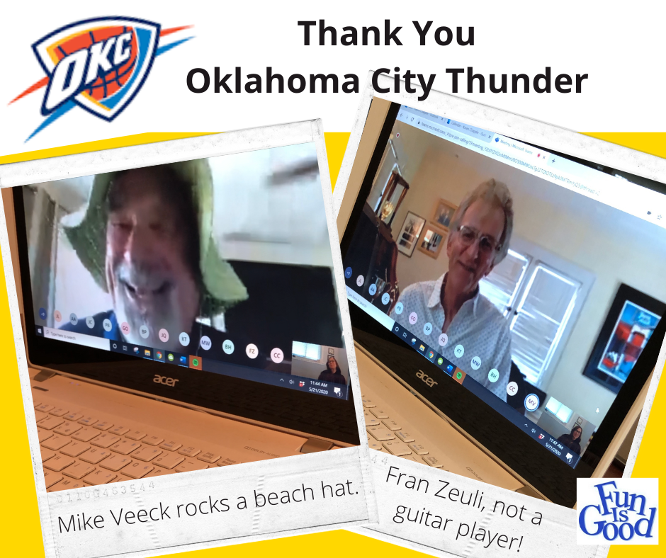 Oklahoma City Thunder, A Big Thank You!
