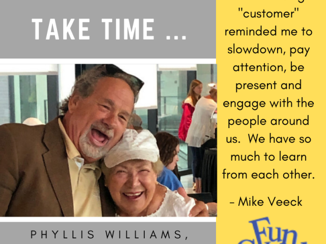 Mike Veeck and Mike's Number One Fan, Phyllis Williams